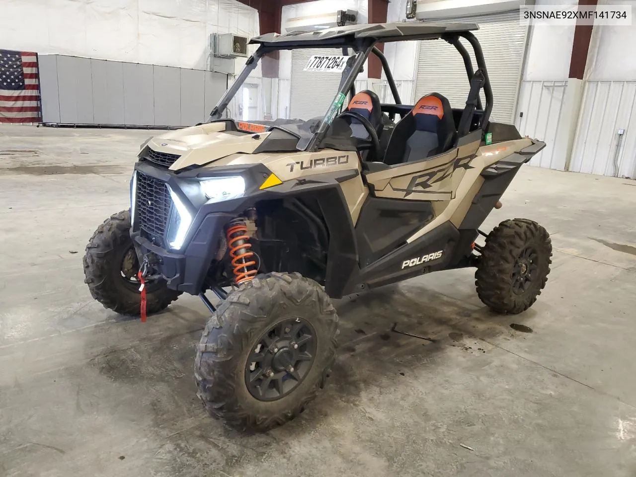 2021 Polaris Rzr Xp Turbo VIN: 3NSNAE92XMF141734 Lot: 77871264