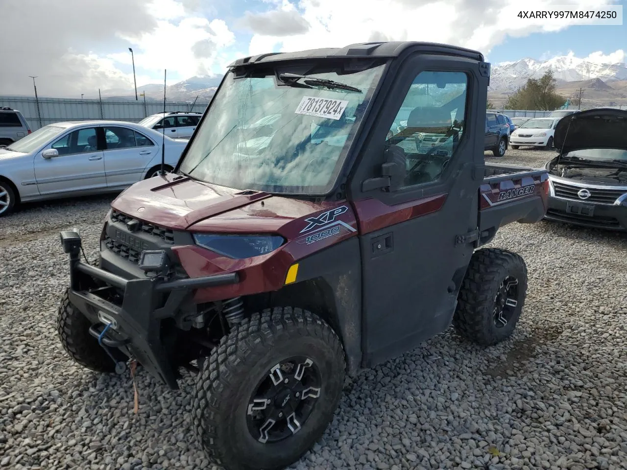 2021 Polaris Ranger Xp 1000 Northstar Ultimate VIN: 4XARRY997M8474250 Lot: 78137924