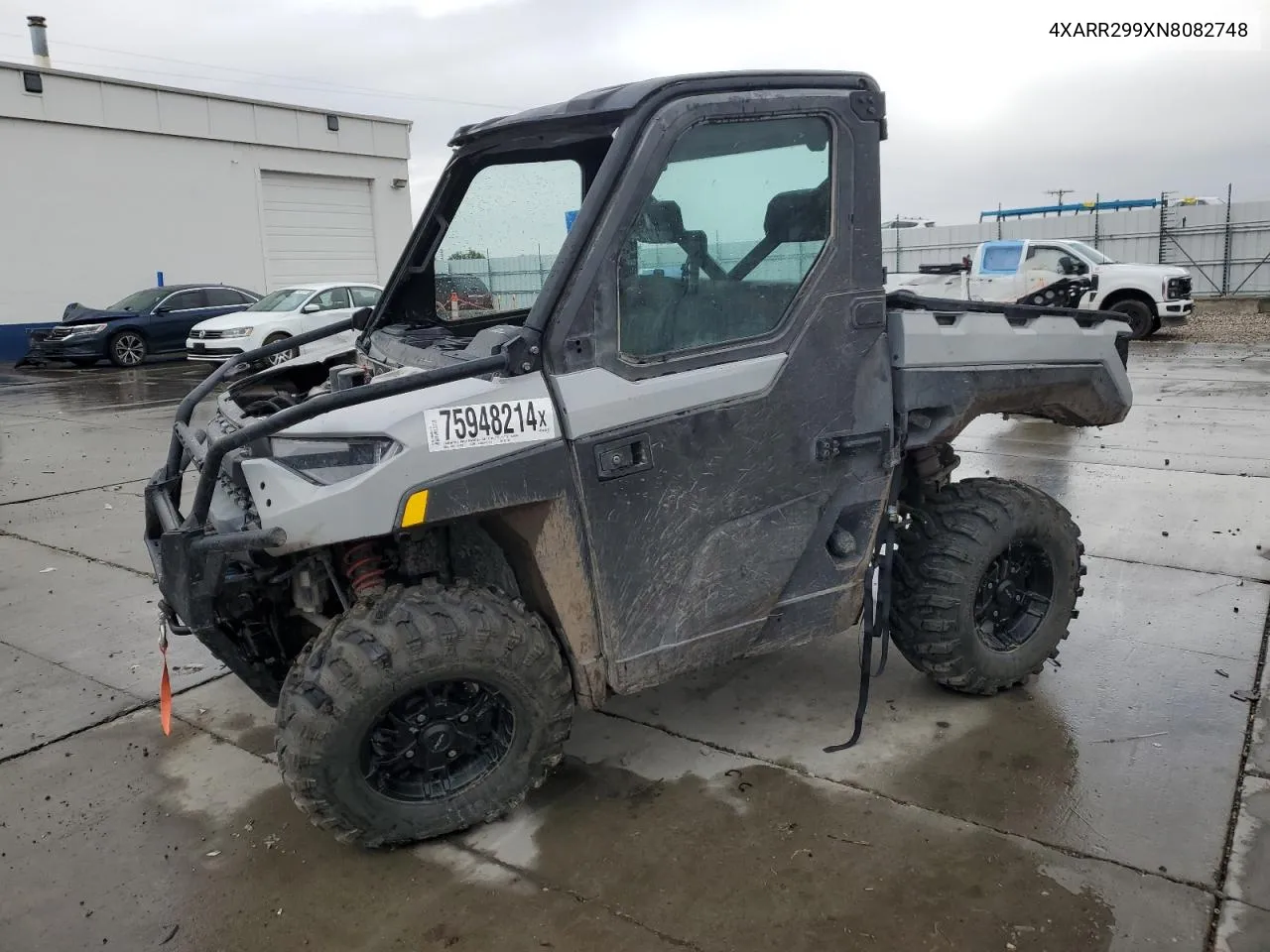 2022 Polaris Ranger Xp 1000 Northstar Trail Boss VIN: 4XARR299XN8082748 Lot: 75948214