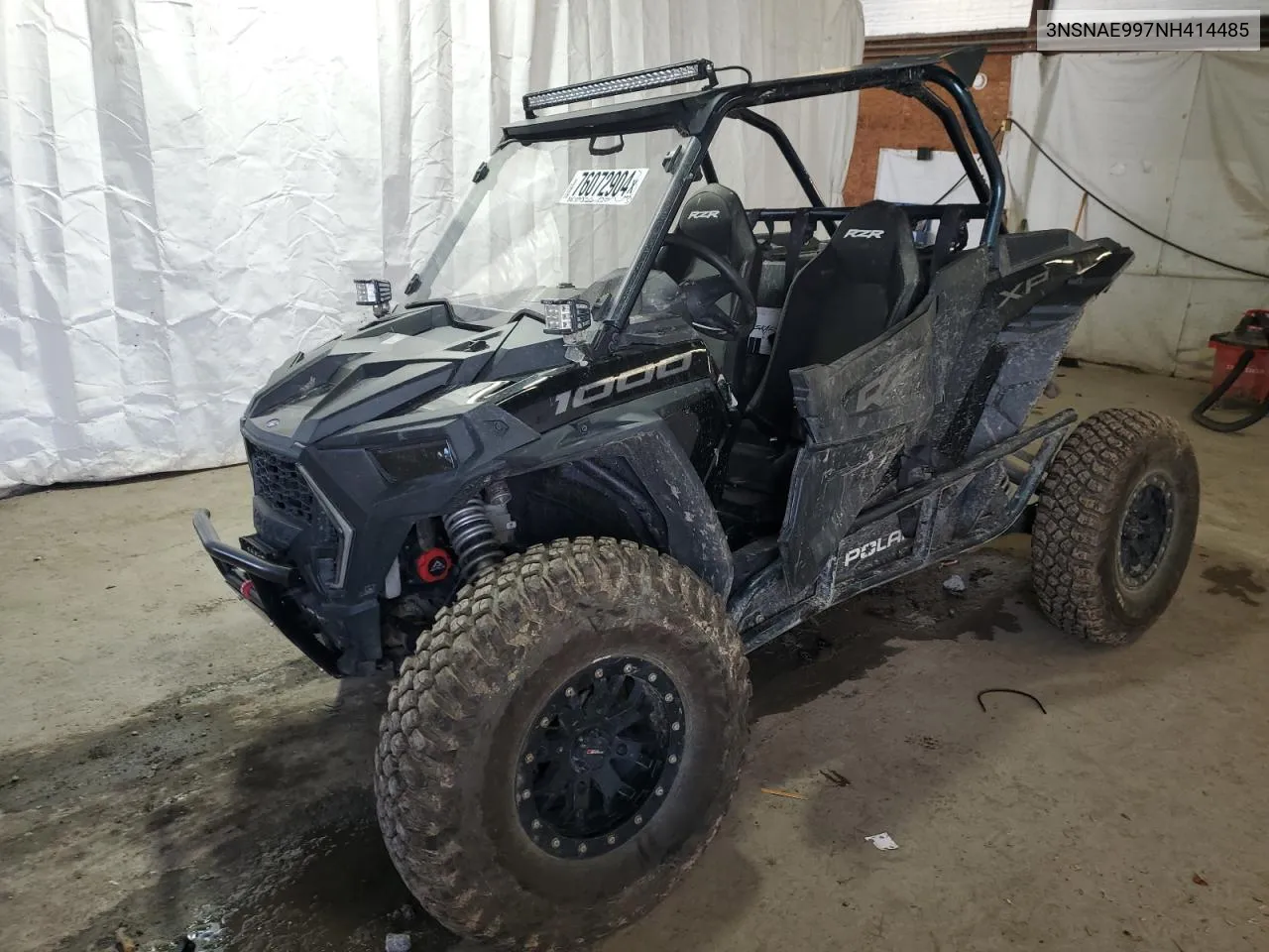 2022 Polaris Rzr Xp 1000 VIN: 3NSNAE997NH414485 Lot: 76072904