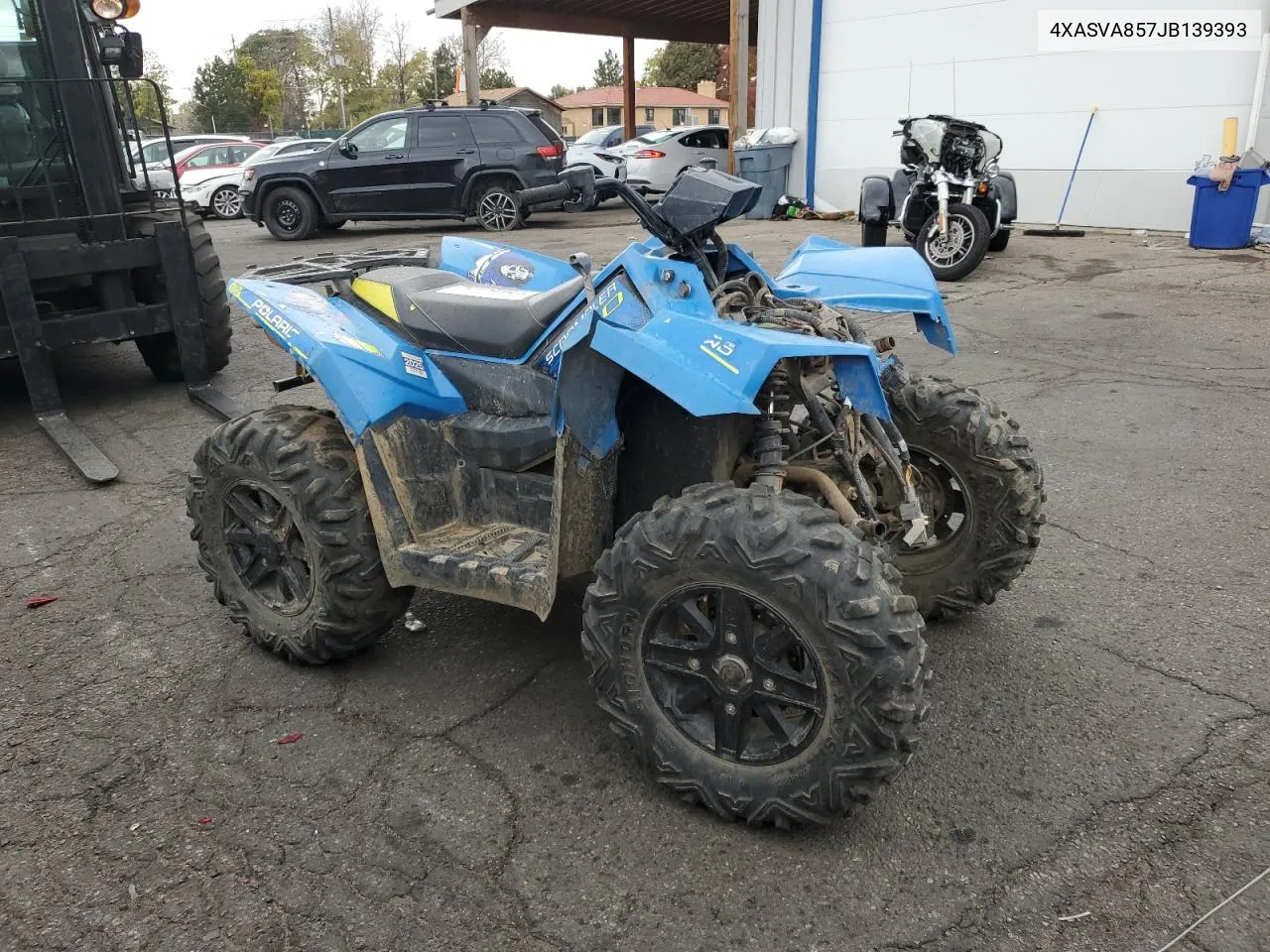 2018 Polaris Scrambler 850 VIN: 4XASVA857JB139393 Lot: 76108454