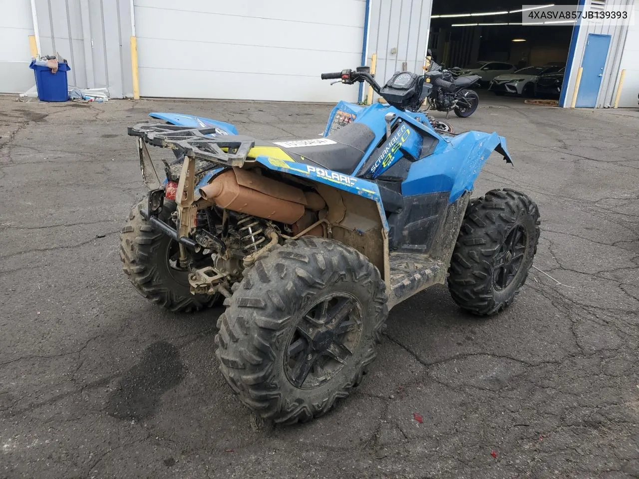 2018 Polaris Scrambler 850 VIN: 4XASVA857JB139393 Lot: 76108454