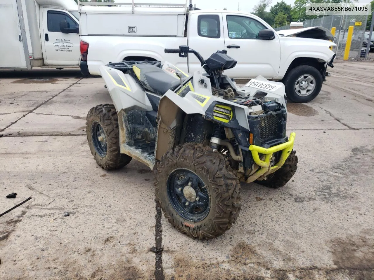 2019 Polaris Scrambler 850 VIN: 4XASVA855KB671095 Lot: 64374154