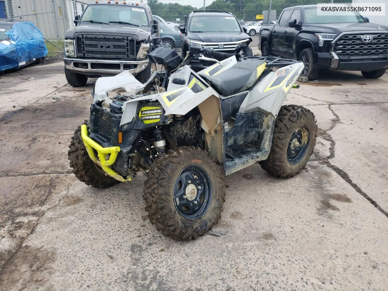 2019 Polaris Scrambler 850 VIN: 4XASVA855KB671095 Lot: 64374154