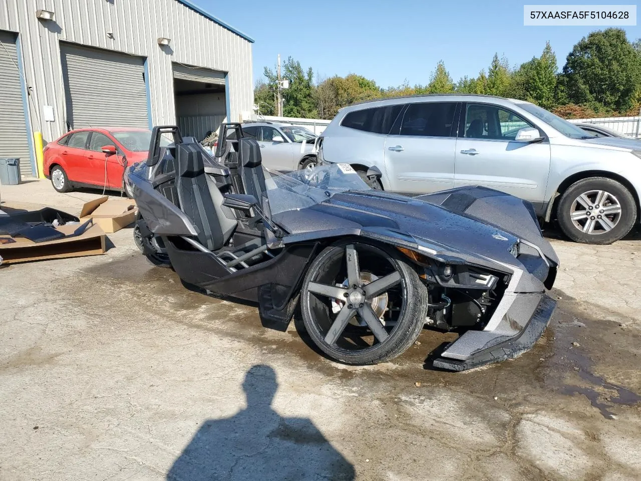 2015 Polaris Slingshot VIN: 57XAASFA5F5104628 Lot: 75264394