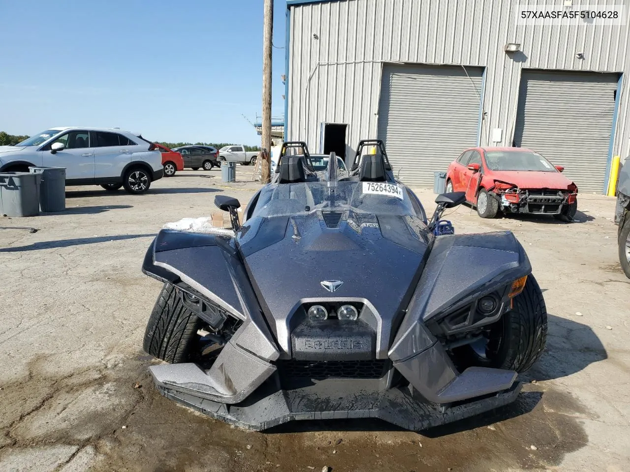 2015 Polaris Slingshot VIN: 57XAASFA5F5104628 Lot: 75264394