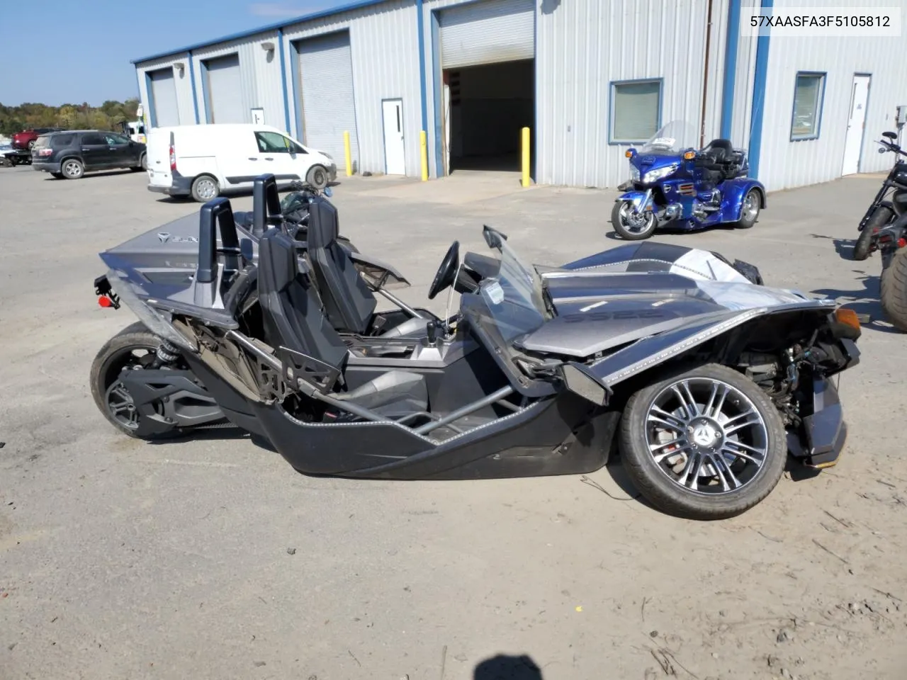 2015 Polaris Slingshot VIN: 57XAASFA3F5105812 Lot: 76702654