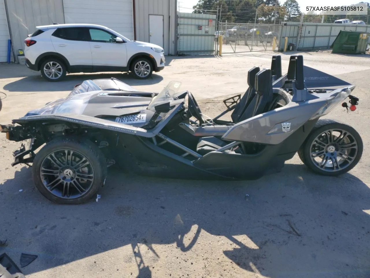 2015 Polaris Slingshot VIN: 57XAASFA3F5105812 Lot: 76702654