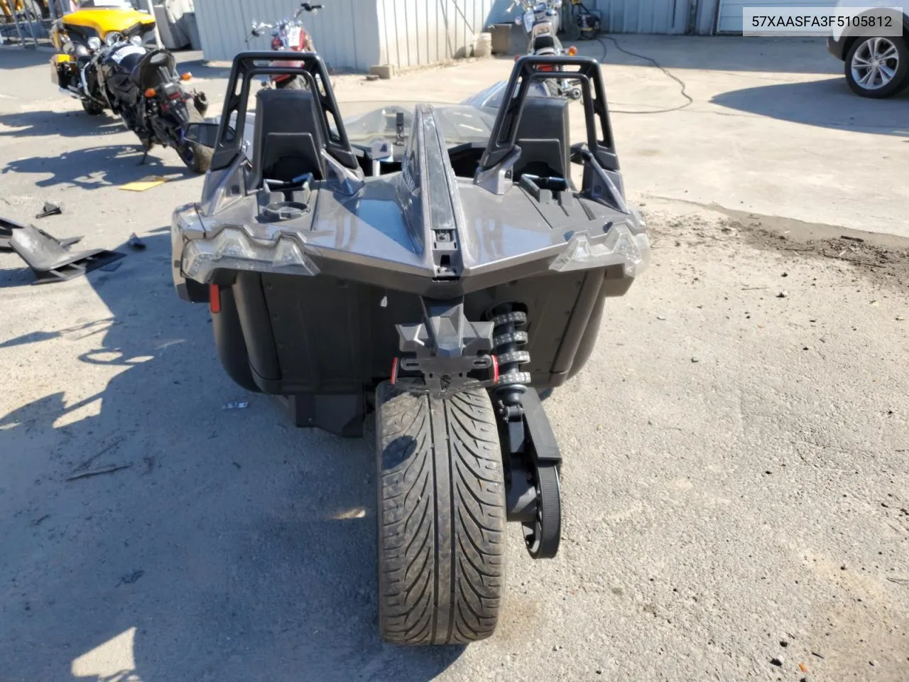 2015 Polaris Slingshot VIN: 57XAASFA3F5105812 Lot: 76702654