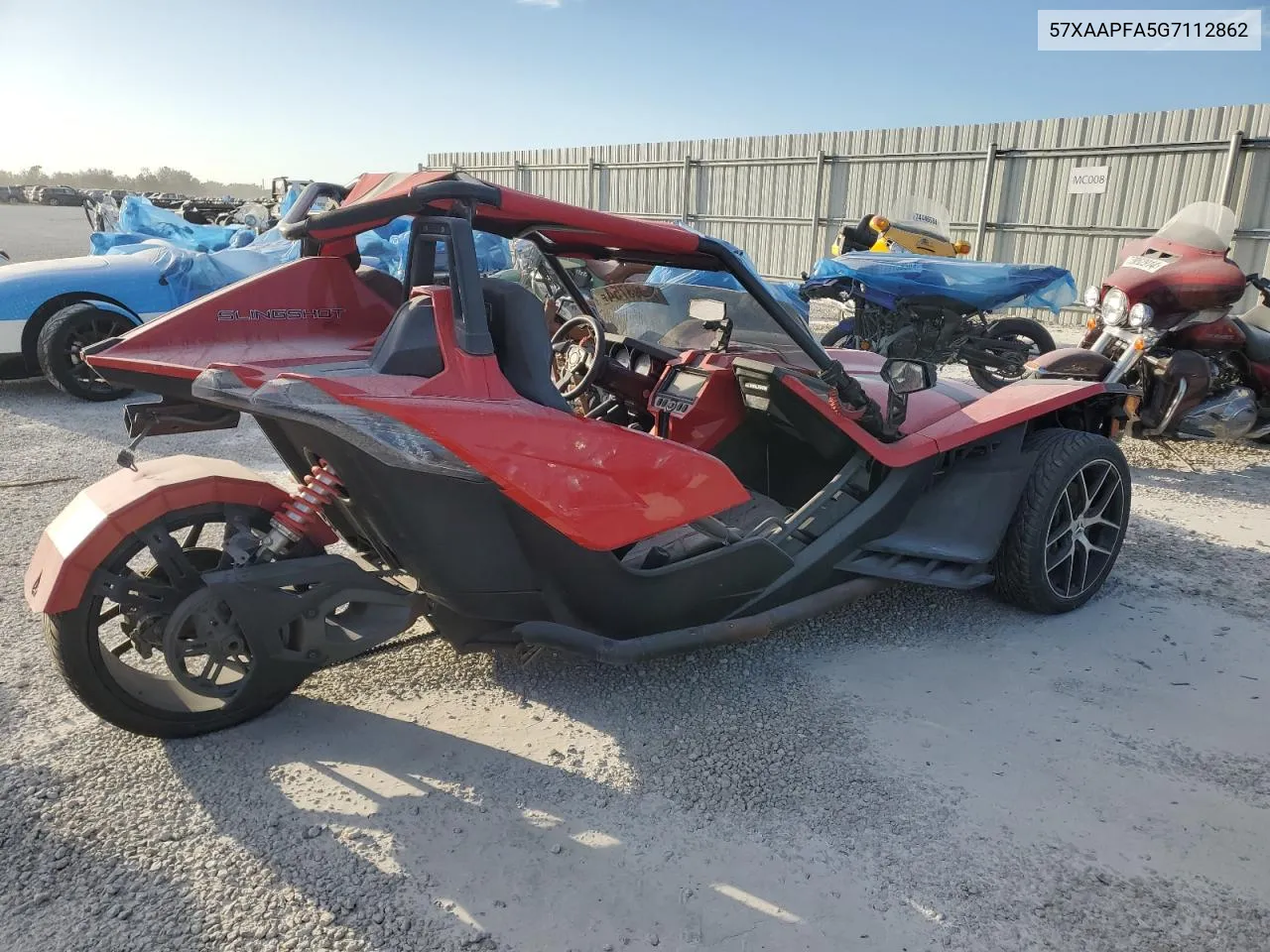 2016 Polaris Slingshot Sl VIN: 57XAAPFA5G7112862 Lot: 75093754