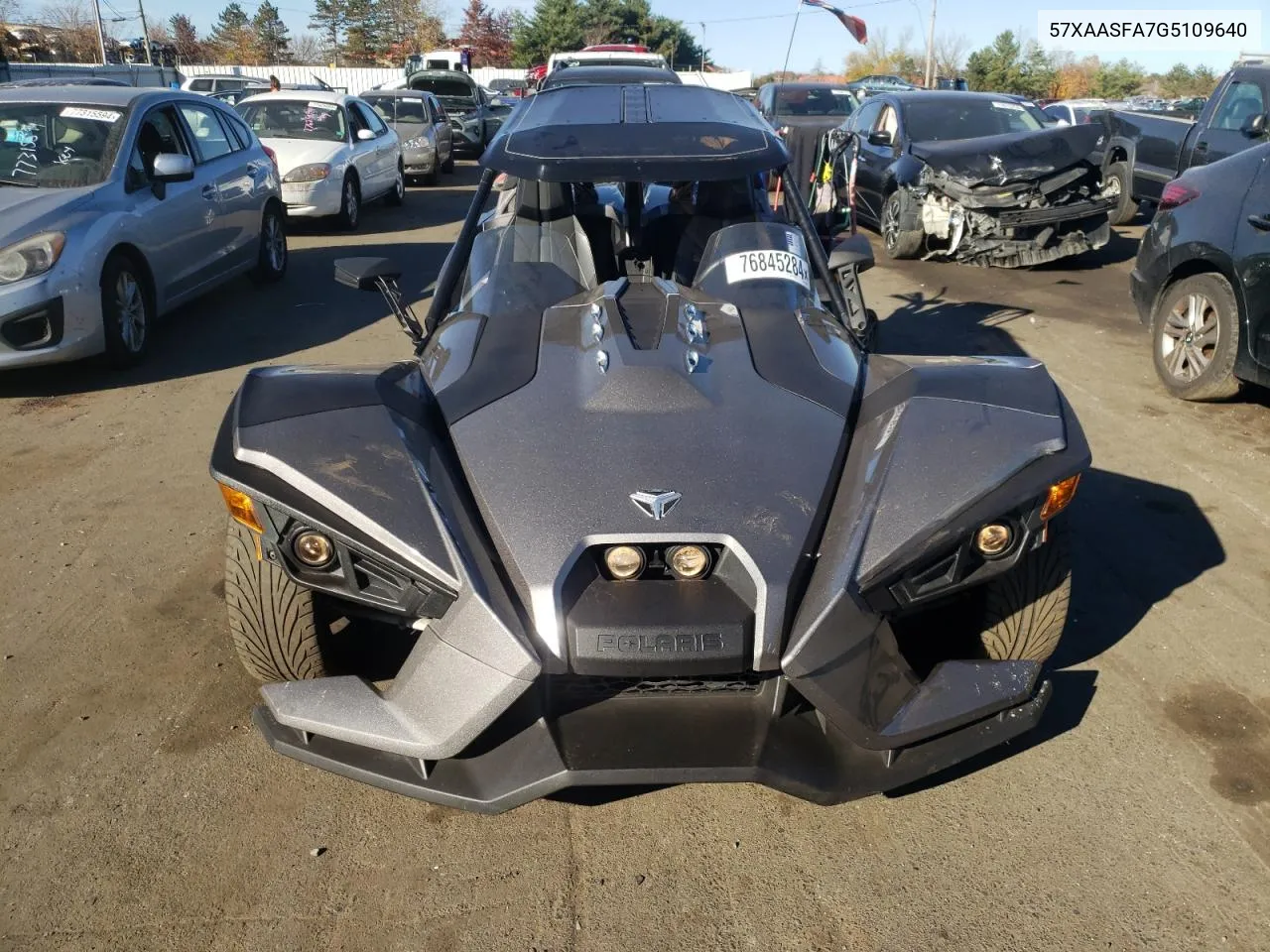 2016 Polaris Slingshot VIN: 57XAASFA7G5109640 Lot: 76845284