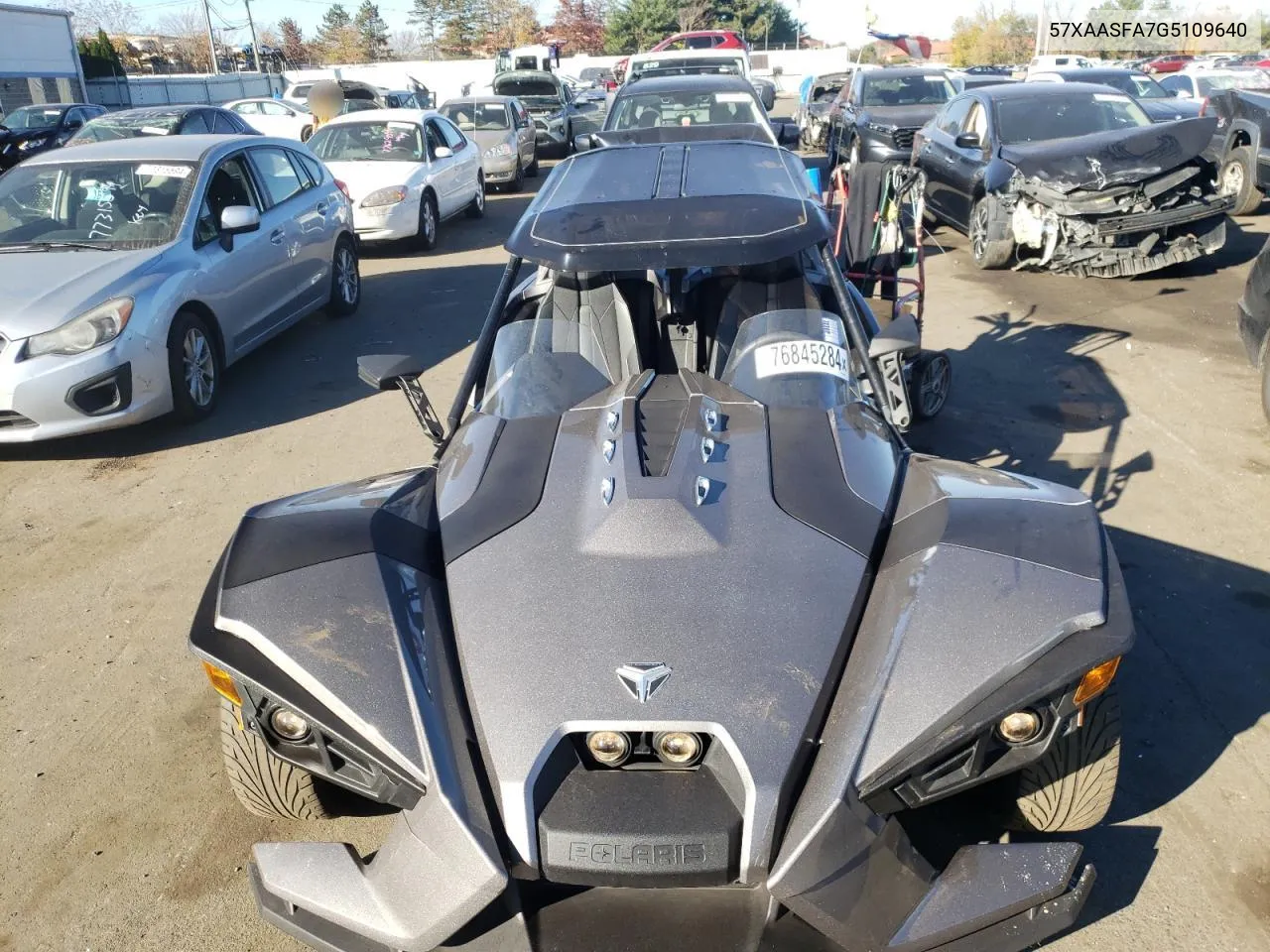 2016 Polaris Slingshot VIN: 57XAASFA7G5109640 Lot: 76845284