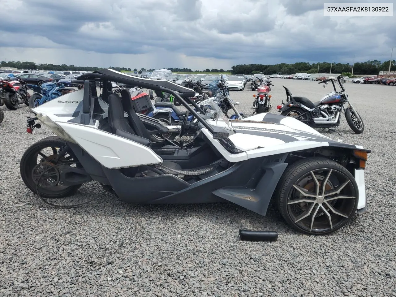 2019 Polaris Slingshot VIN: 57XAASFA2K8130922 Lot: 75342424