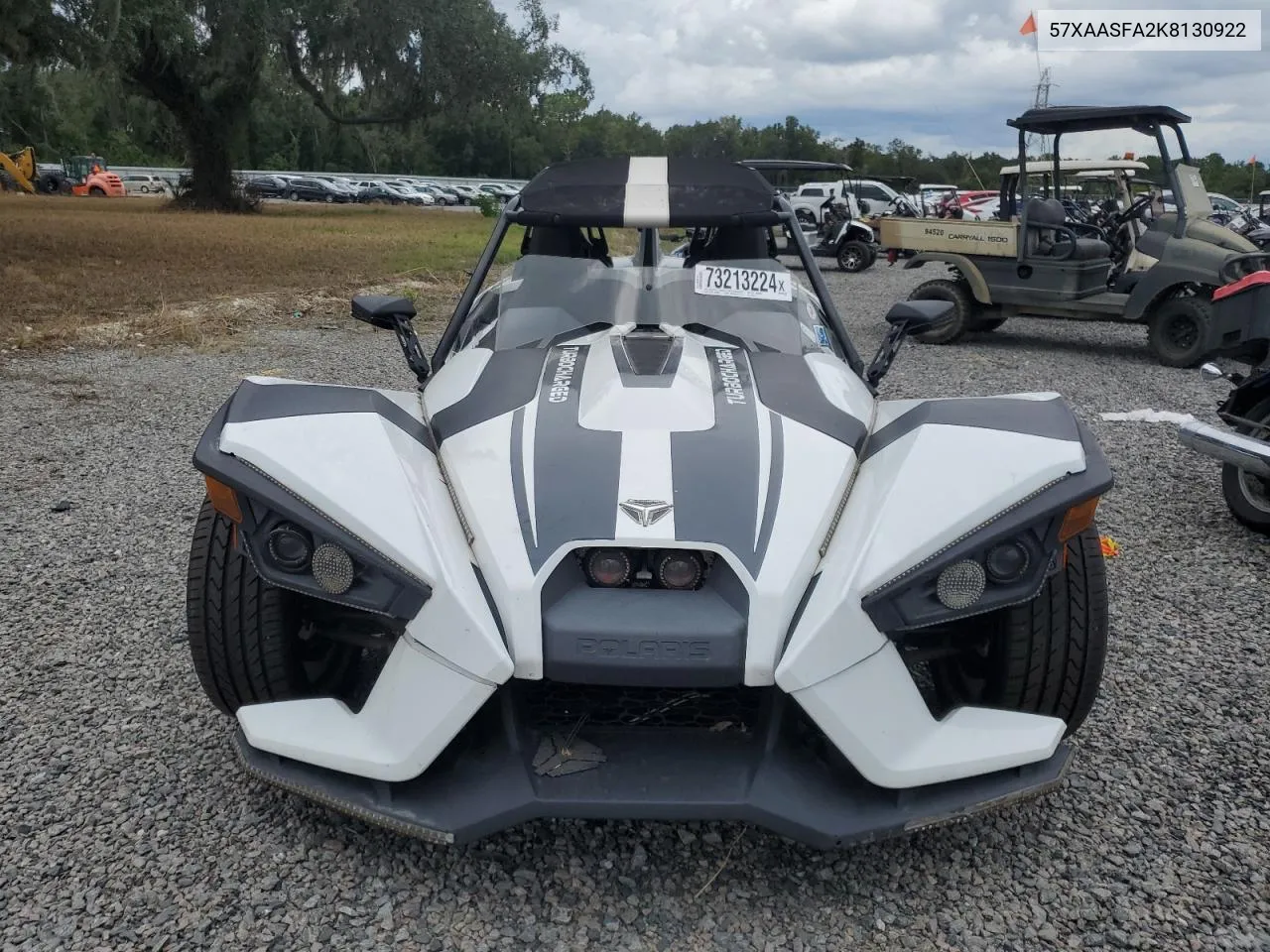 2019 Polaris Slingshot VIN: 57XAASFA2K8130922 Lot: 75342424