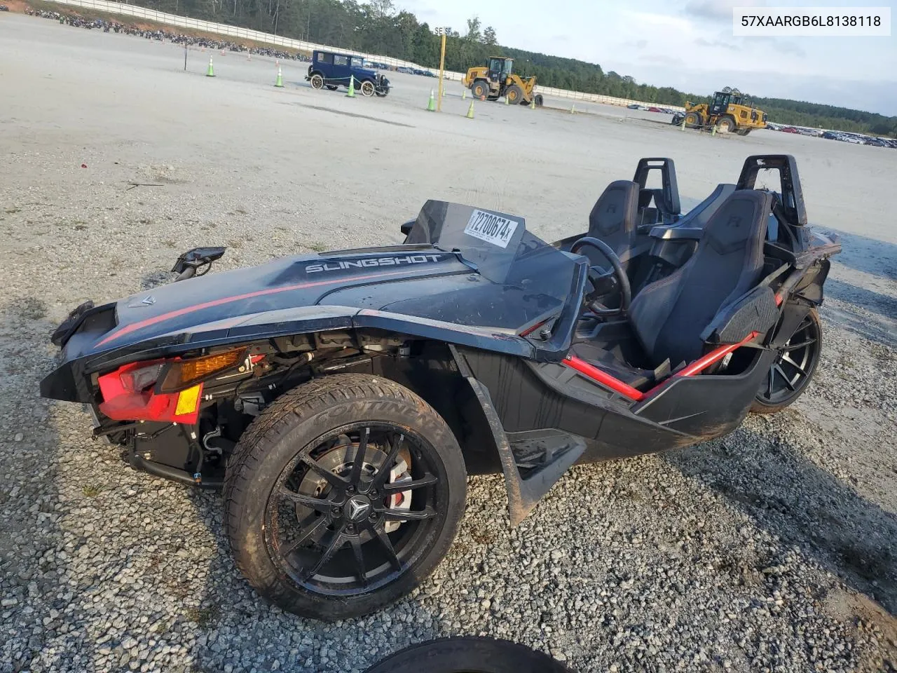 2020 Polaris Slingshot R VIN: 57XAARGB6L8138118 Lot: 72700674