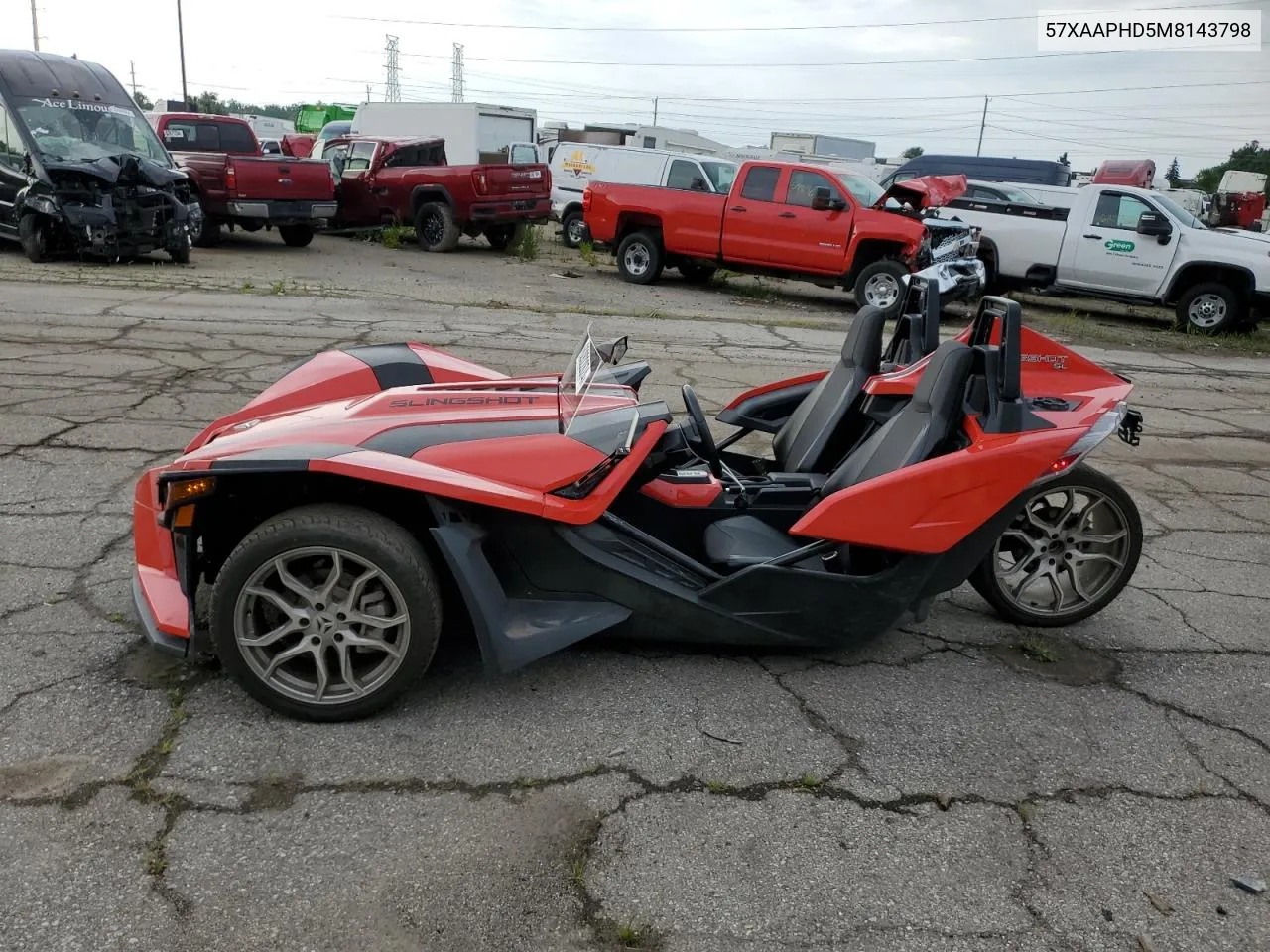 2021 Polaris Slingshot Sl VIN: 57XAAPHD5M8143798 Lot: 62822874