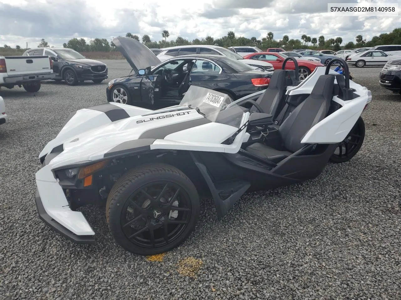 2021 Polaris Slingshot S VIN: 57XAASGD2M8140958 Lot: 74783604