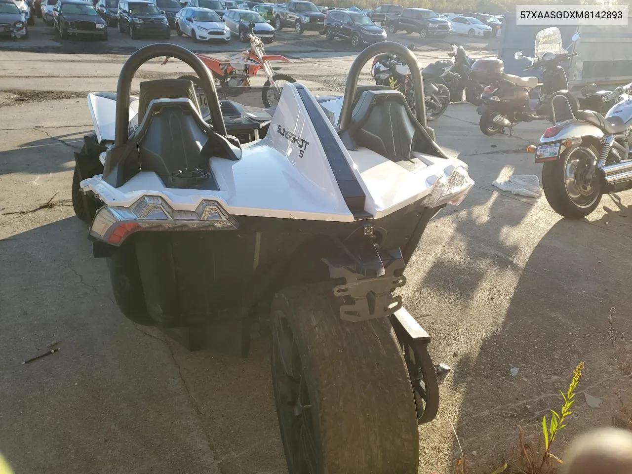 2021 Polaris Slingshot S VIN: 57XAASGDXM8142893 Lot: 75716654