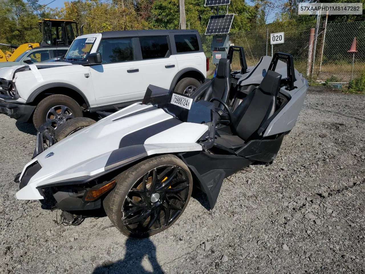 2021 Polaris Slingshot Sl VIN: 57XAAPHD1M8147282 Lot: 75988724