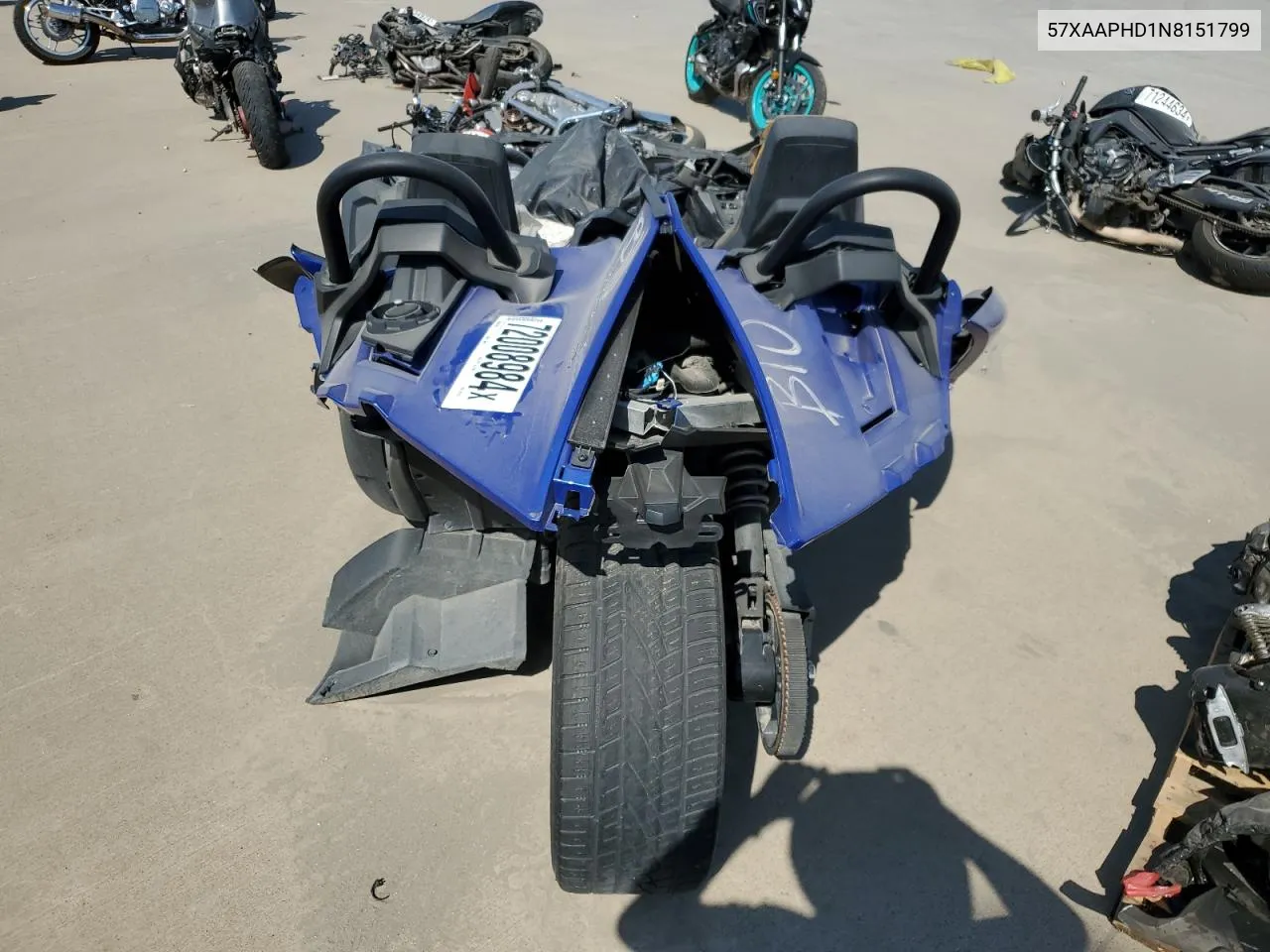 2022 Polaris Slingshot Sl VIN: 57XAAPHD1N8151799 Lot: 72008984