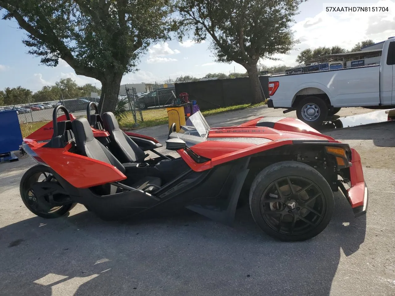 2022 Polaris Slingshot S With Technology Package VIN: 57XAATHD7N8151704 Lot: 77192104