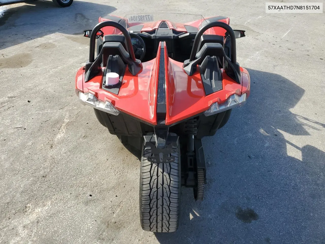 2022 Polaris Slingshot S With Technology Package VIN: 57XAATHD7N8151704 Lot: 77192104