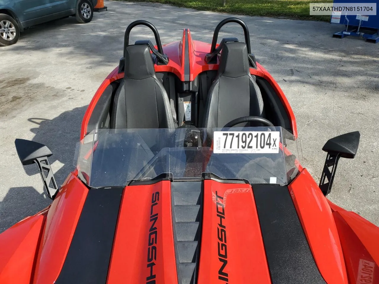 2022 Polaris Slingshot S With Technology Package VIN: 57XAATHD7N8151704 Lot: 77192104