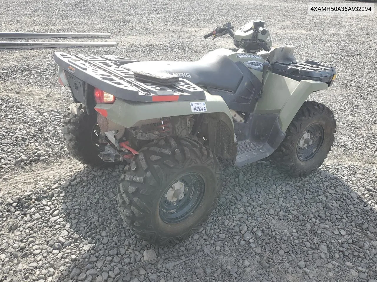 2006 Polaris Sportsman 500 VIN: 4XAMH50A36A932994 Lot: 72006174