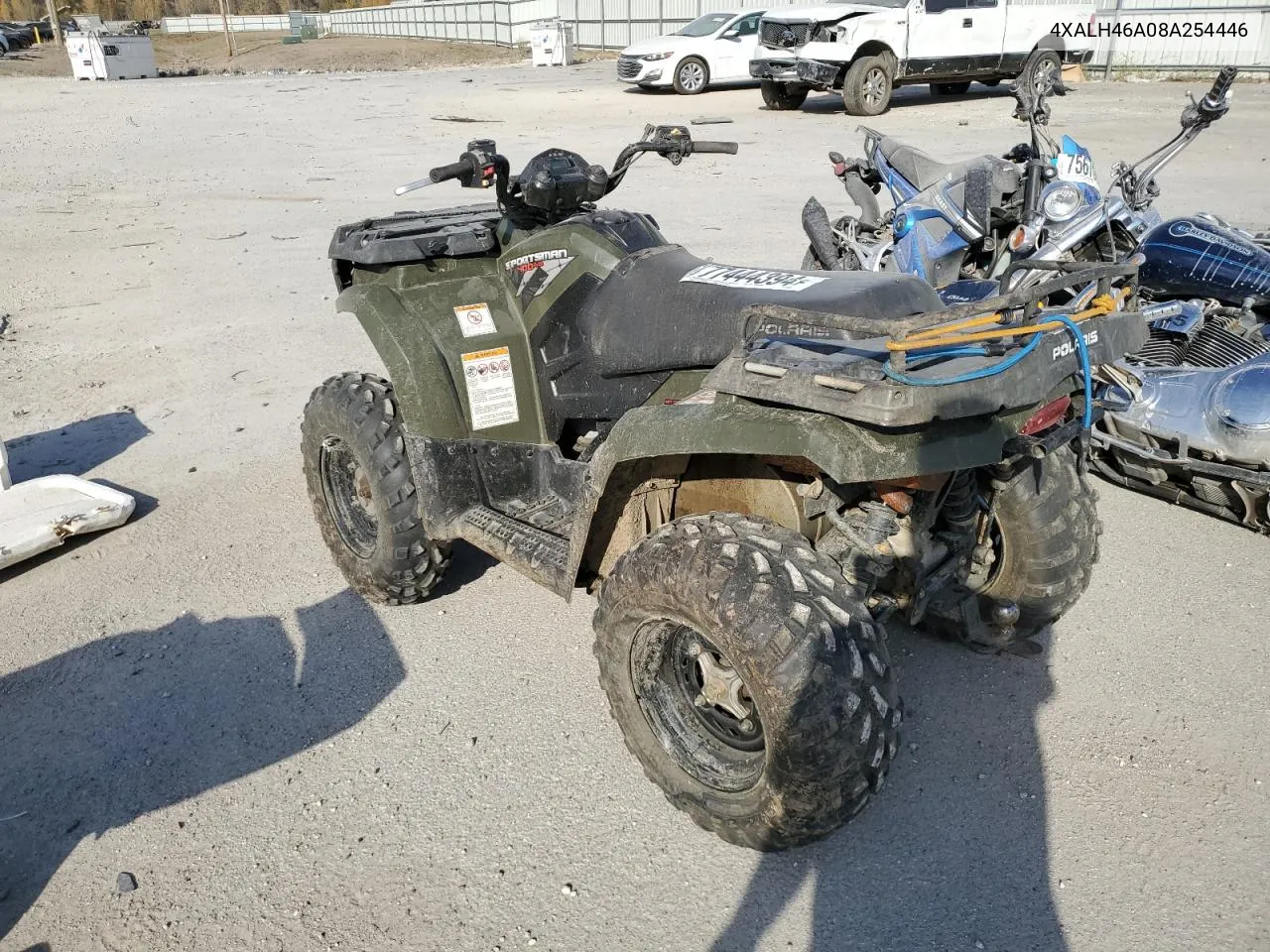 2008 Polaris Sportsman 400 H.o. VIN: 4XALH46A08A254446 Lot: 77444394