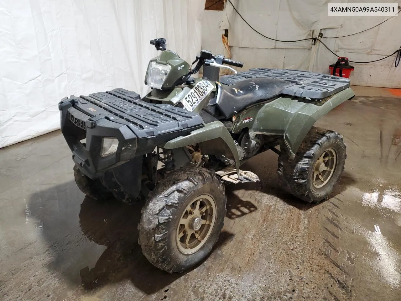 2009 Polaris Sportsman 500 Efi VIN: 4XAMN50A99A540311 Lot: 52918384