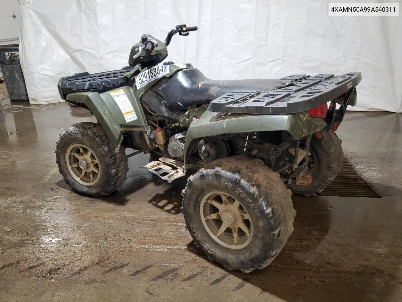 2009 Polaris Sportsman 500 Efi VIN: 4XAMN50A99A540311 Lot: 52918384