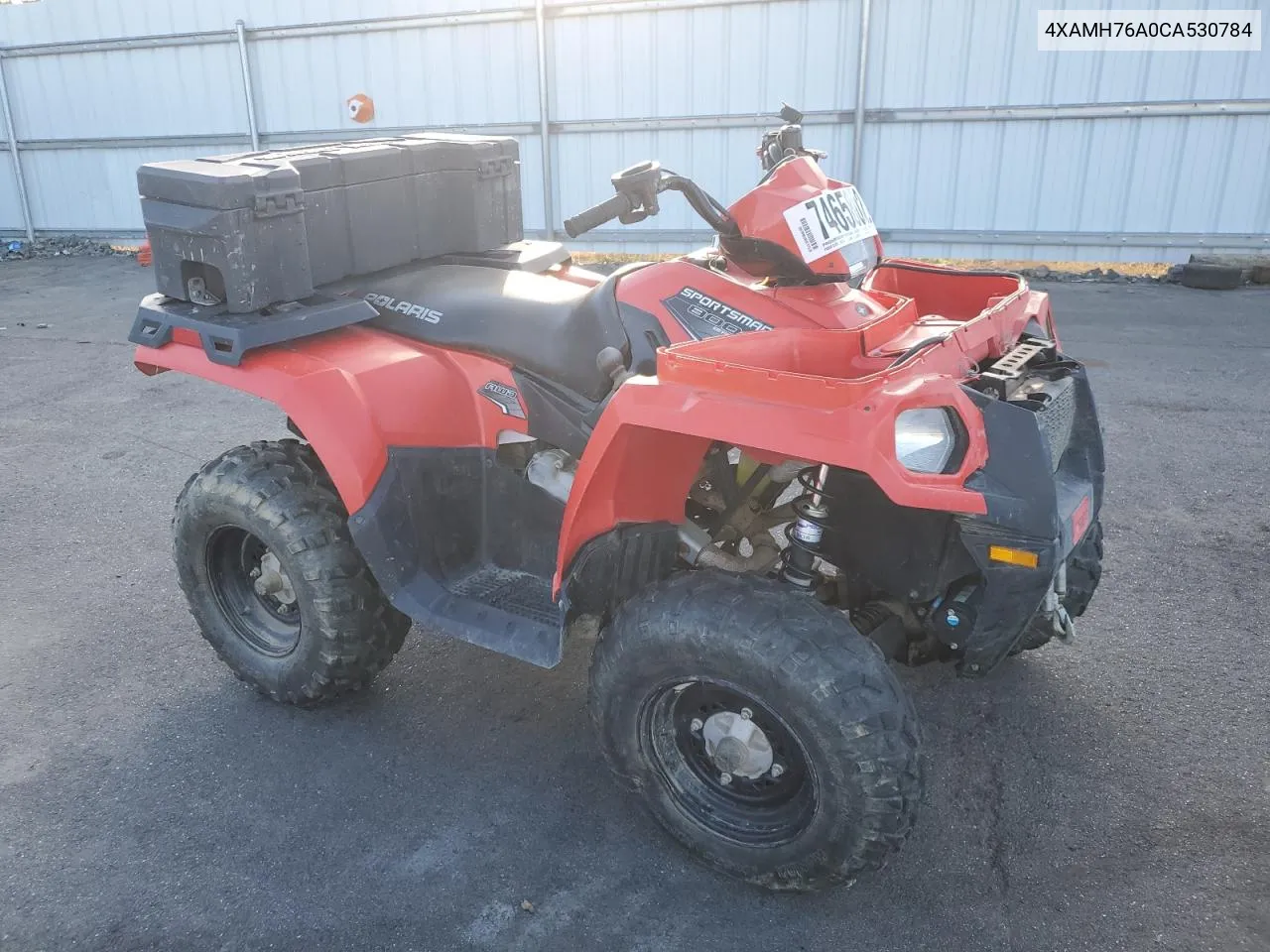 2012 Polaris Sportsman 800 Efi VIN: 4XAMH76A0CA530784 Lot: 74658024