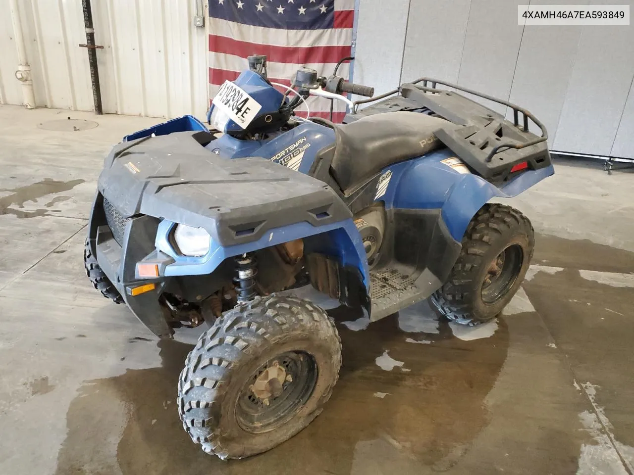 2014 Polaris Sportsman 400 H.o. VIN: 4XAMH46A7EA593849 Lot: 74193984