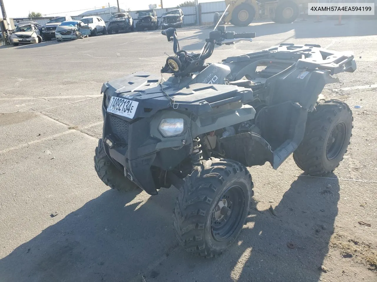 2014 Polaris Sportsman 570 VIN: 4XAMH57A4EA594199 Lot: 74892134