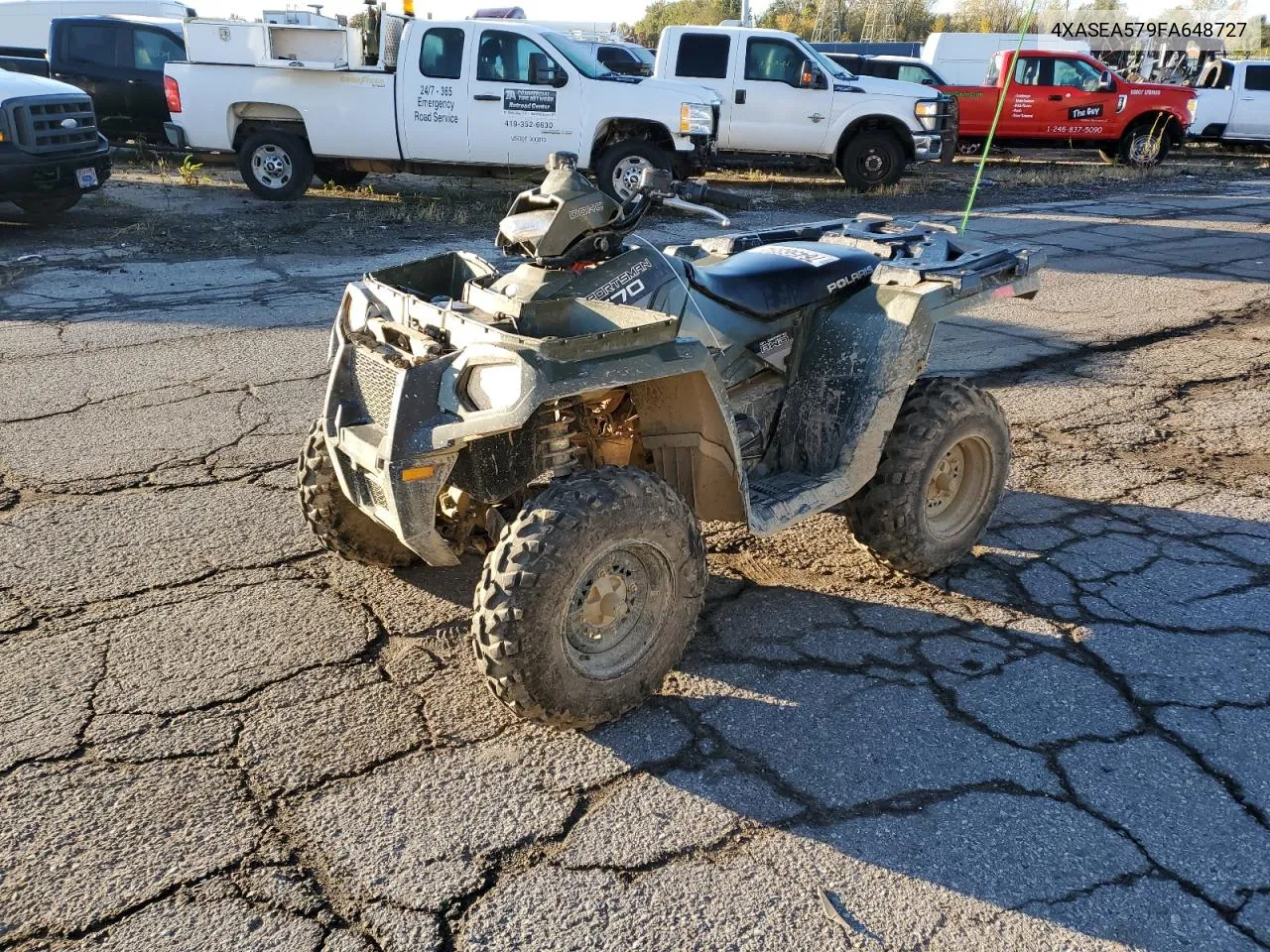 2015 Polaris Sportsman 570 VIN: 4XASEA579FA648727 Lot: 76456554