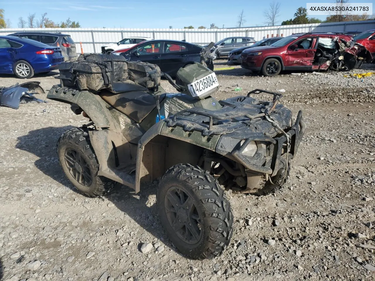 2016 Polaris Sportsman 850 VIN: 4XASXA853GA241783 Lot: 74236884