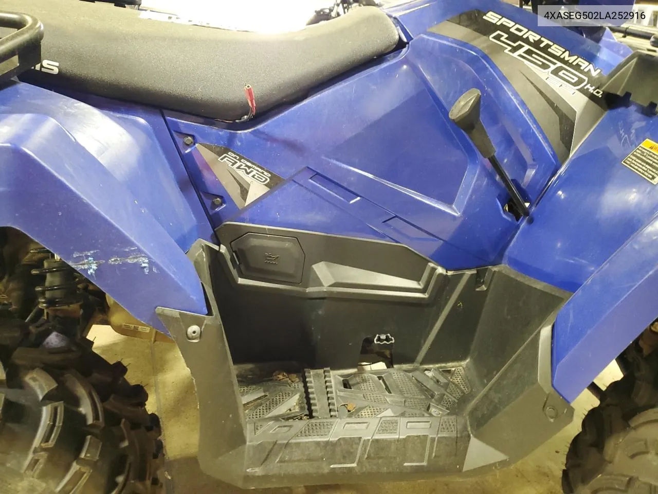 2020 Polaris Sportsman 450 H.o. Utility Package VIN: 4XASEG502LA252916 Lot: 67614234