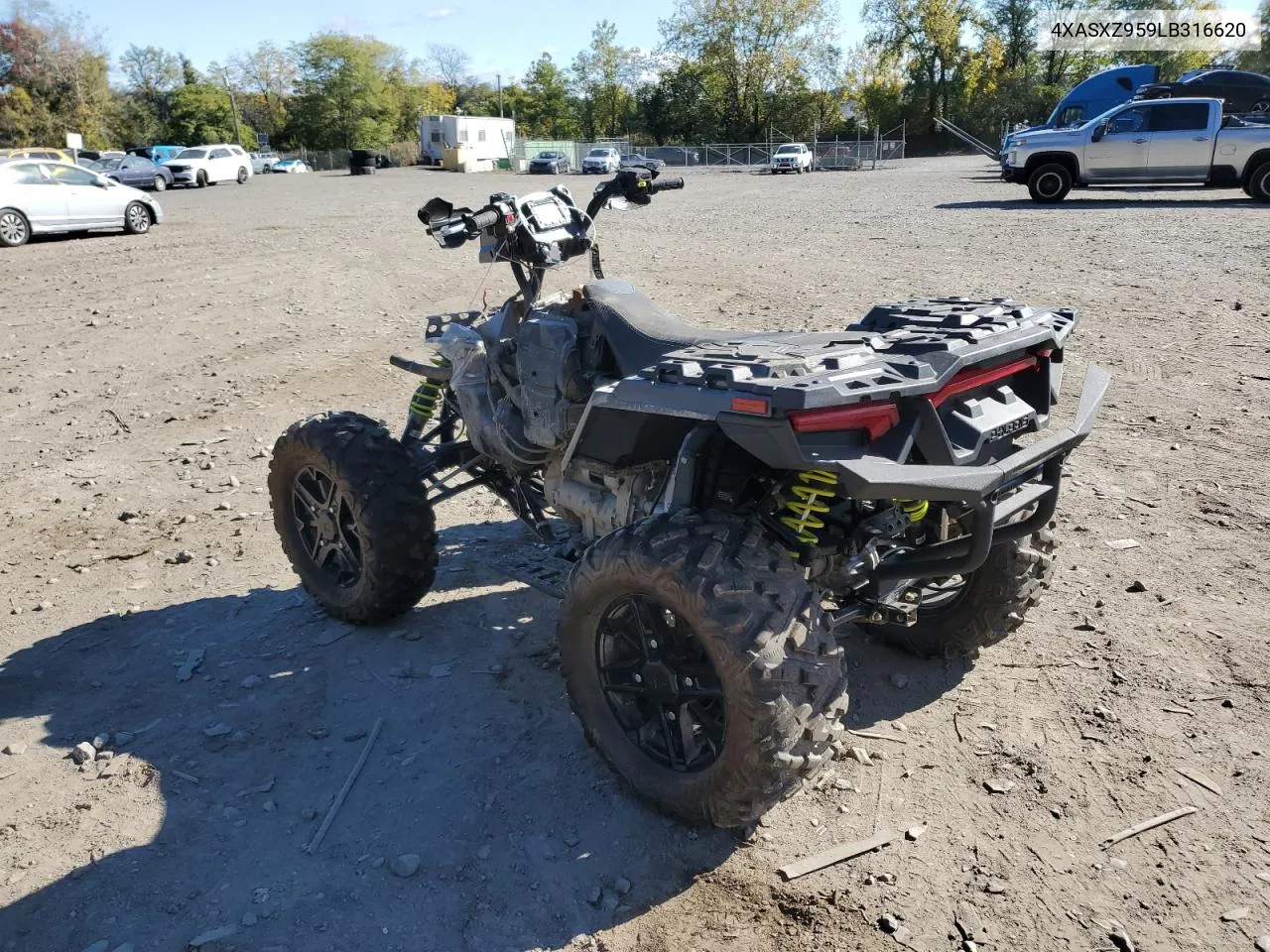 2020 Polaris Sportsman Xp 1000 Trail Package VIN: 4XASXZ959LB316620 Lot: 75395634