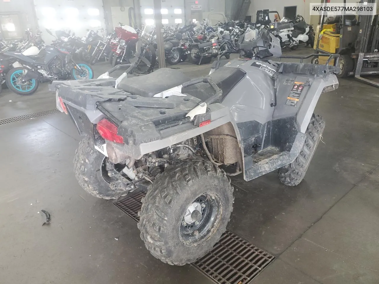 2021 Polaris Sportsman Touring 570 Eps VIN: 4XASDE577MA298103 Lot: 77840114