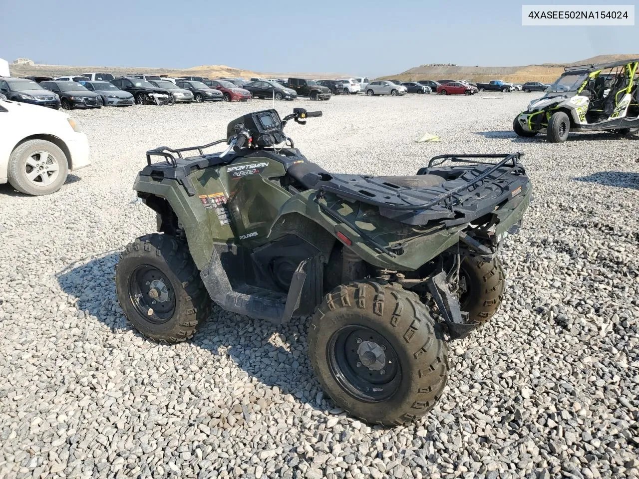 2022 Polaris Sportsman 450 H.o. Eps VIN: 4XASEE502NA154024 Lot: 64497134