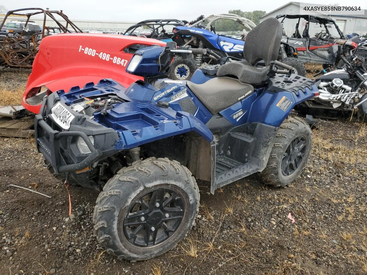 2022 Polaris Sportsman Touring 850 VIN: 4XASYE858NB790634 Lot: 68084964