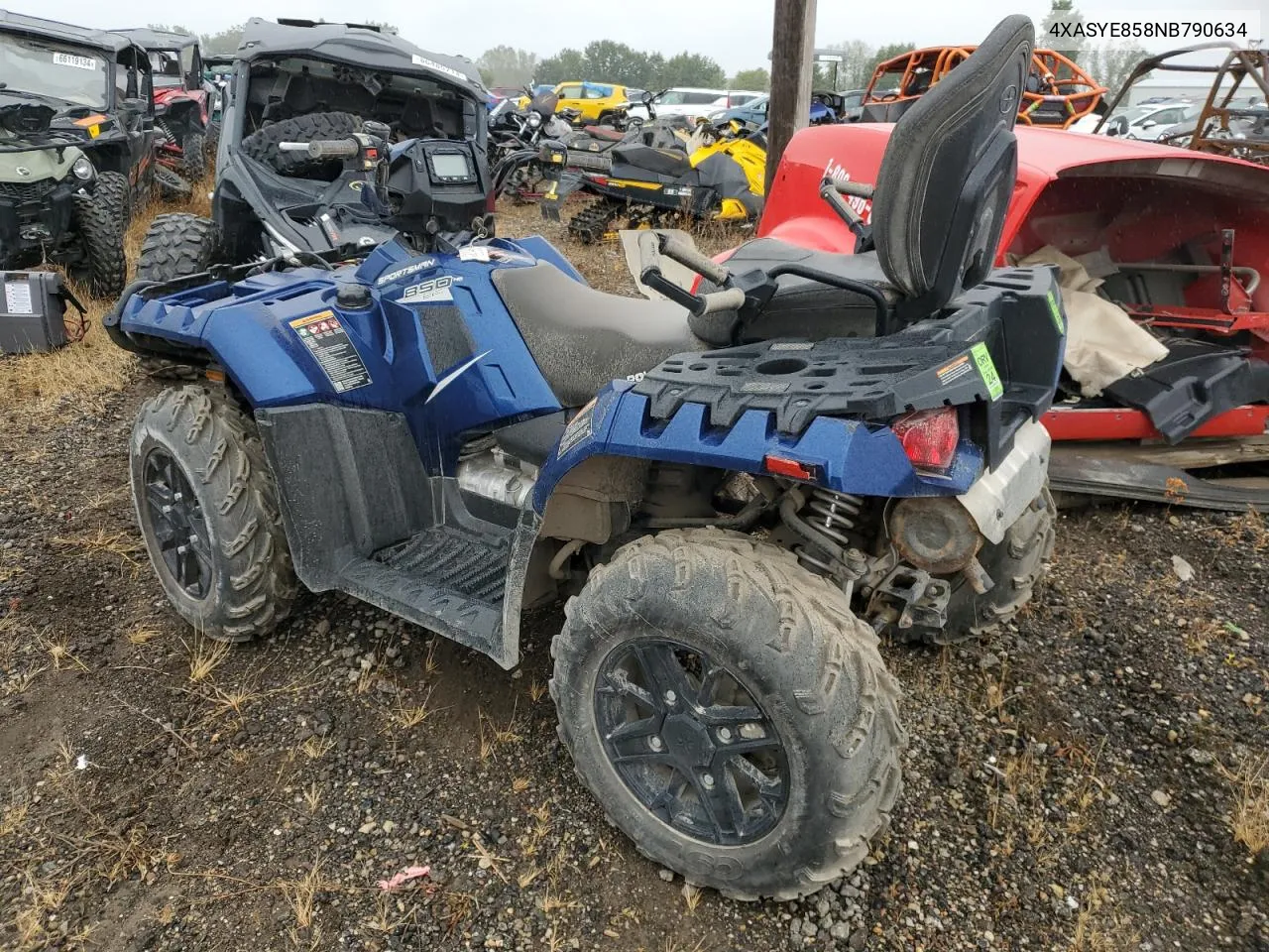 2022 Polaris Sportsman Touring 850 VIN: 4XASYE858NB790634 Lot: 68084964