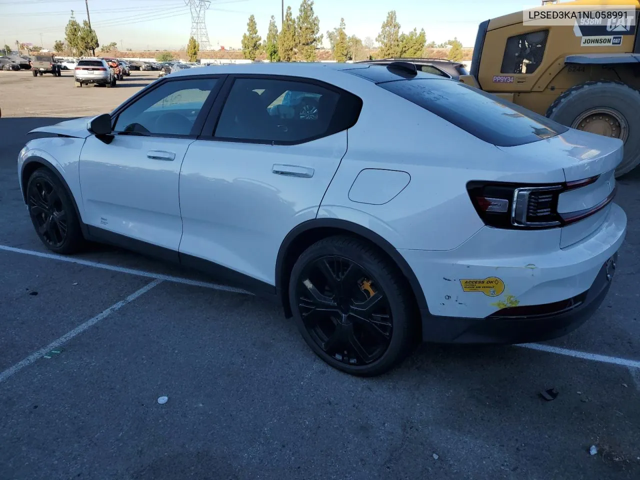 2022 Polestar 2 VIN: LPSED3KA1NL058991 Lot: 67291524