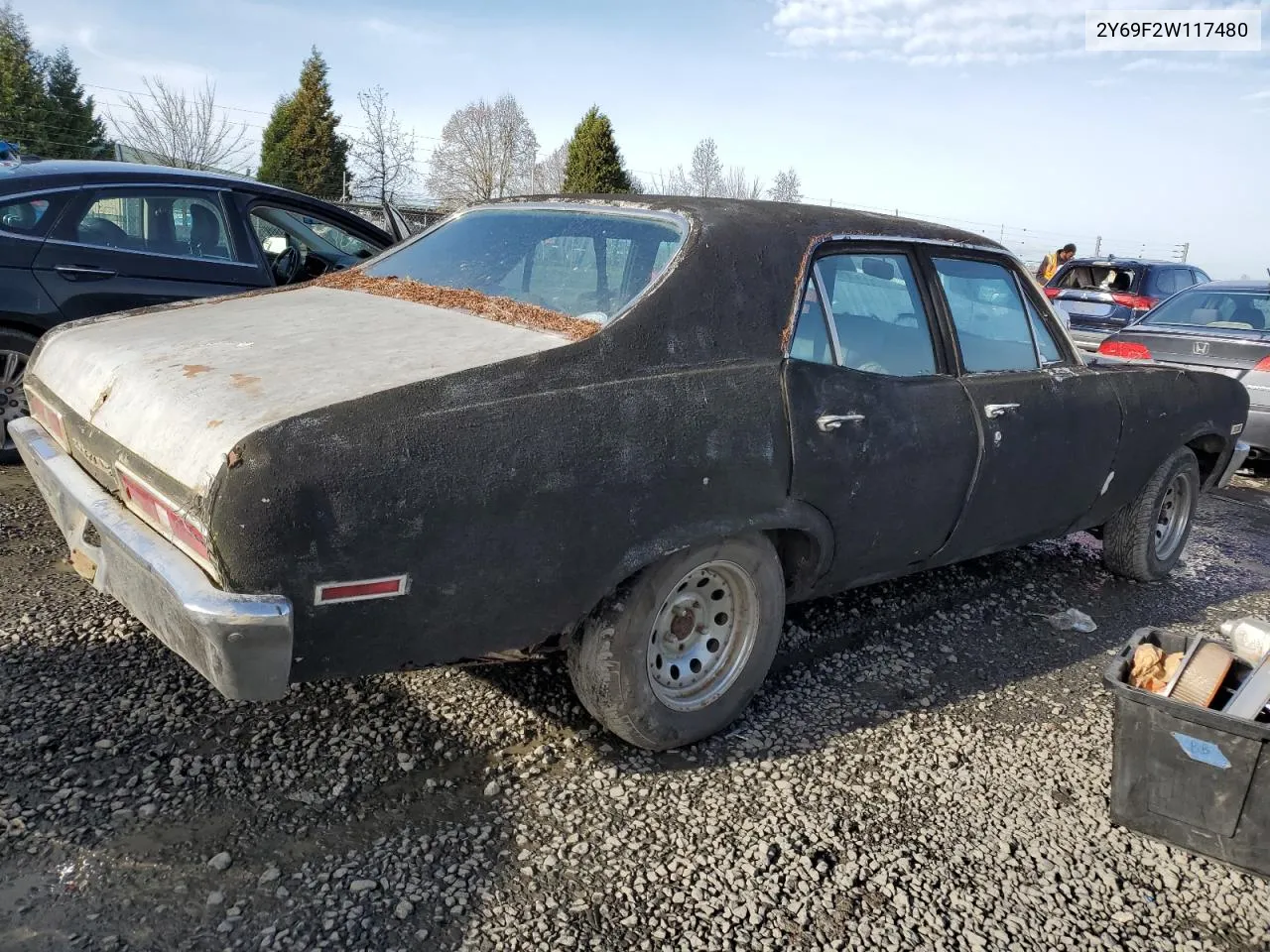 1972 Pontiac Ventura VIN: 2Y69F2W117480 Lot: 37114384