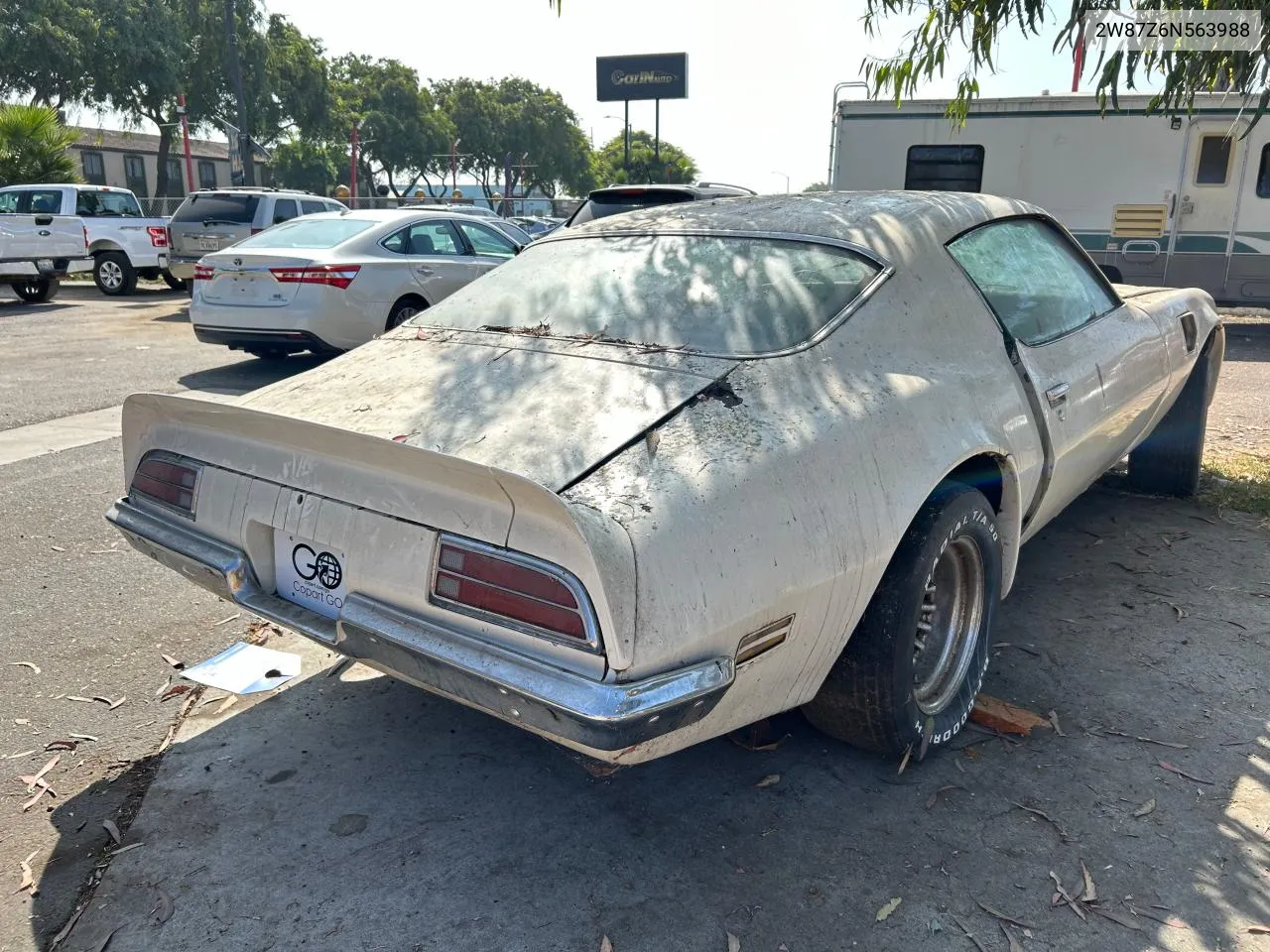 1976 Pontiac Trans Am VIN: 2W87Z6N563988 Lot: 76583704