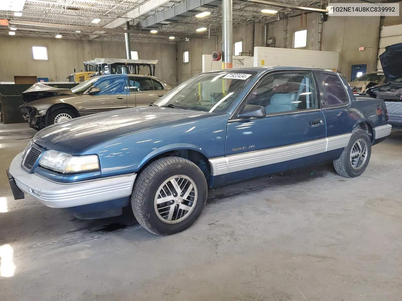 1989 Pontiac Grand Am Le VIN: 1G2NE14U8KC839992 Lot: 71922434