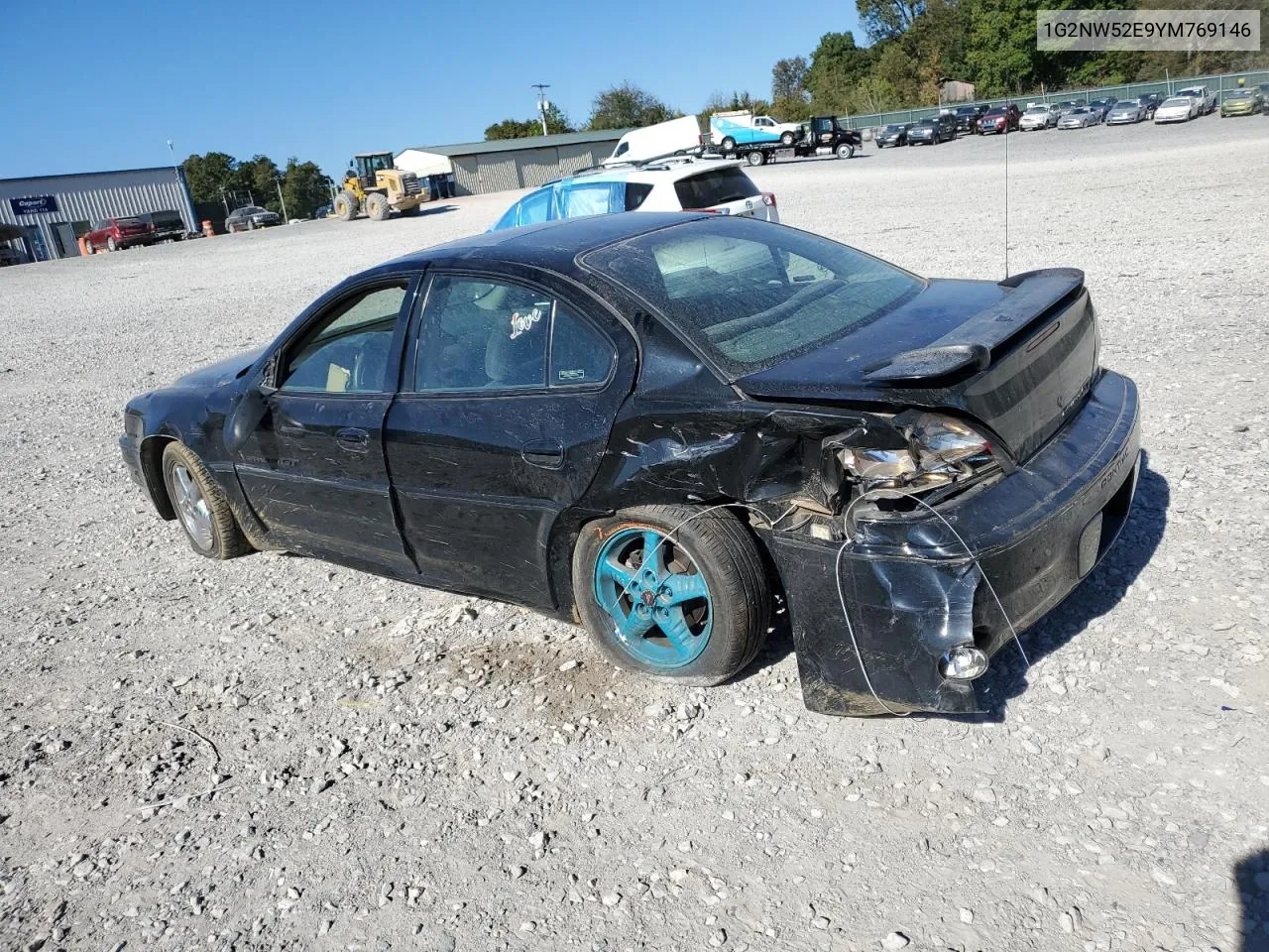 2000 Pontiac Grand Am Gt VIN: 1G2NW52E9YM769146 Lot: 76117814