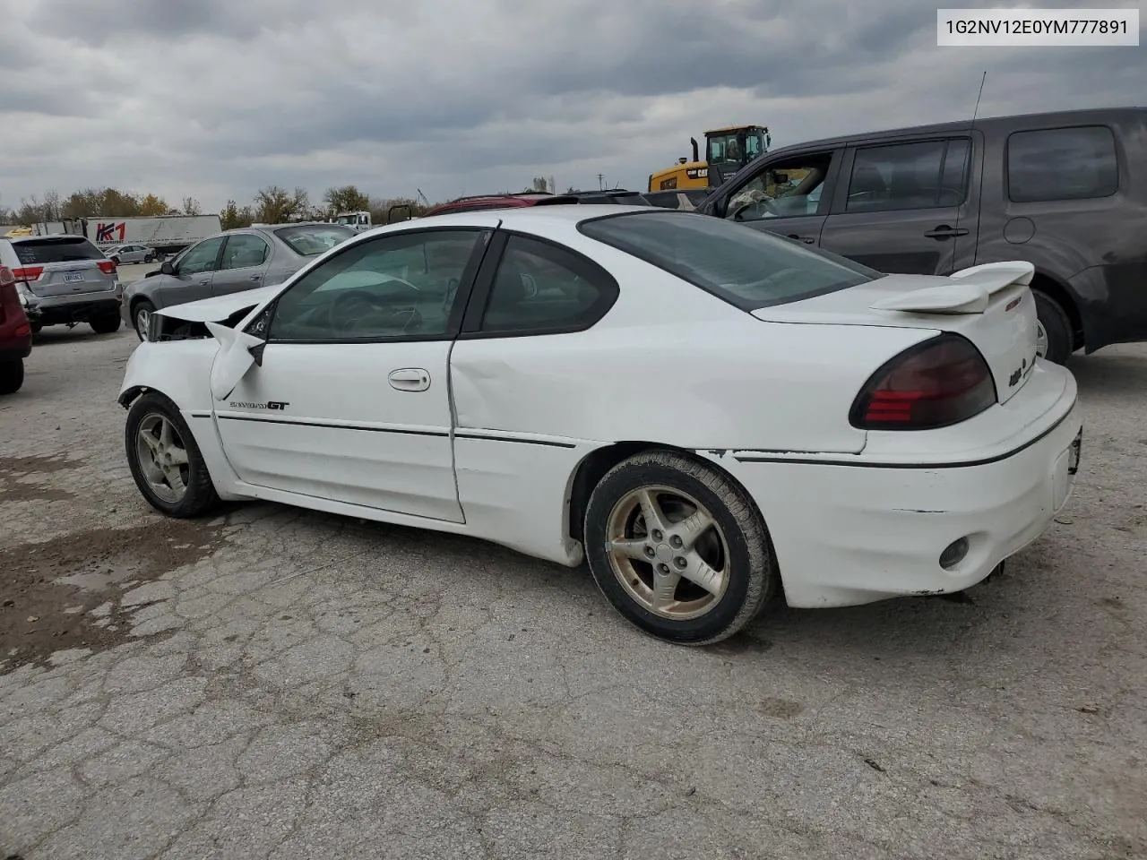 2000 Pontiac Grand Am Gt1 VIN: 1G2NV12E0YM777891 Lot: 77878584