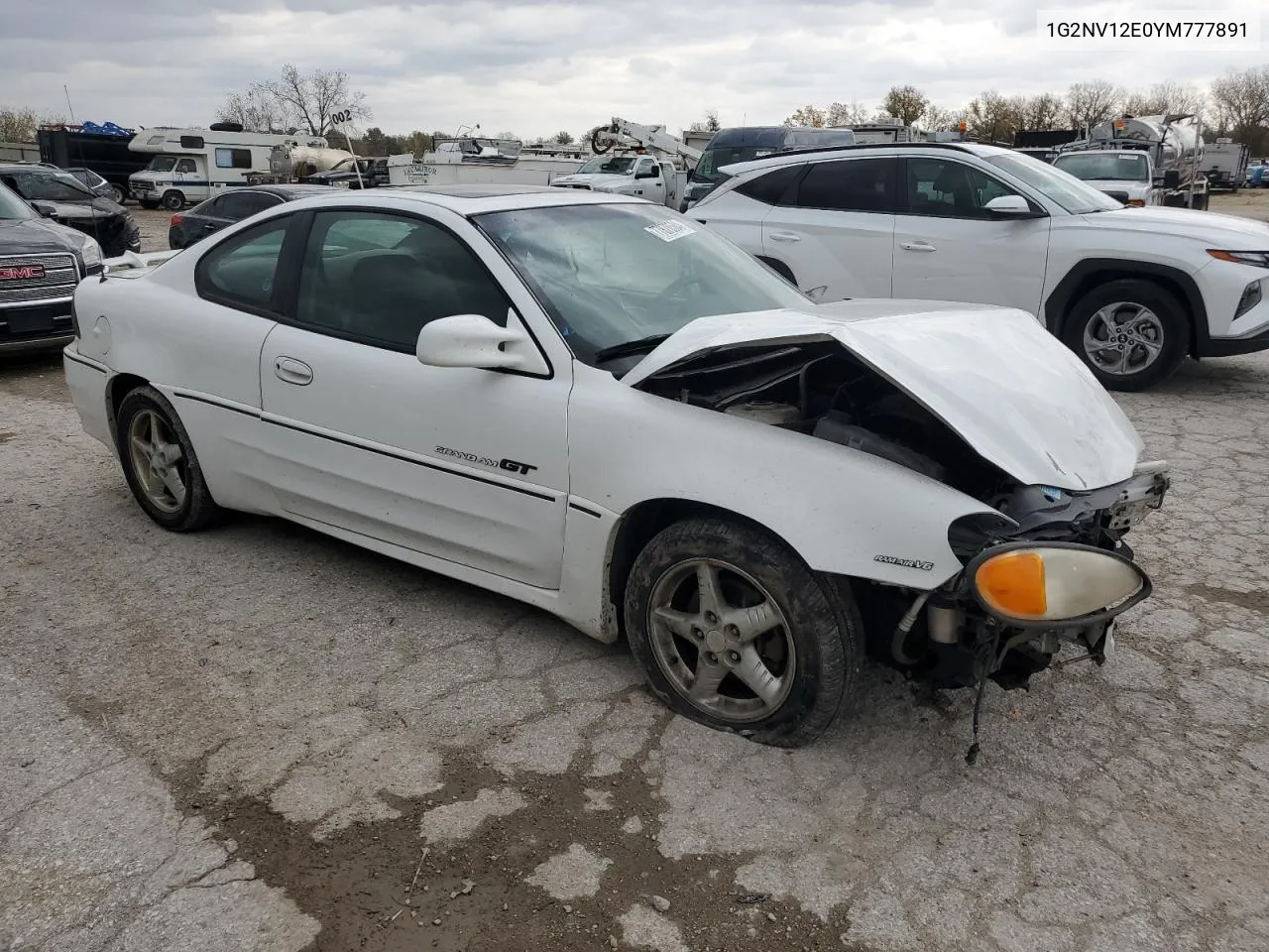 2000 Pontiac Grand Am Gt1 VIN: 1G2NV12E0YM777891 Lot: 77878584