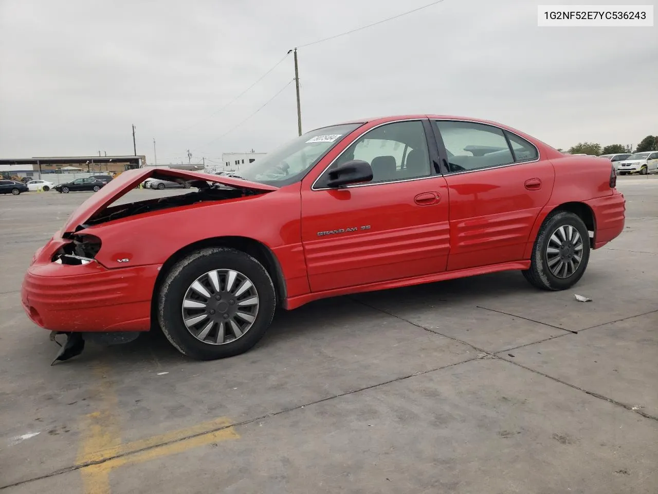 2000 Pontiac Grand Am Se1 VIN: 1G2NF52E7YC536243 Lot: 79075484